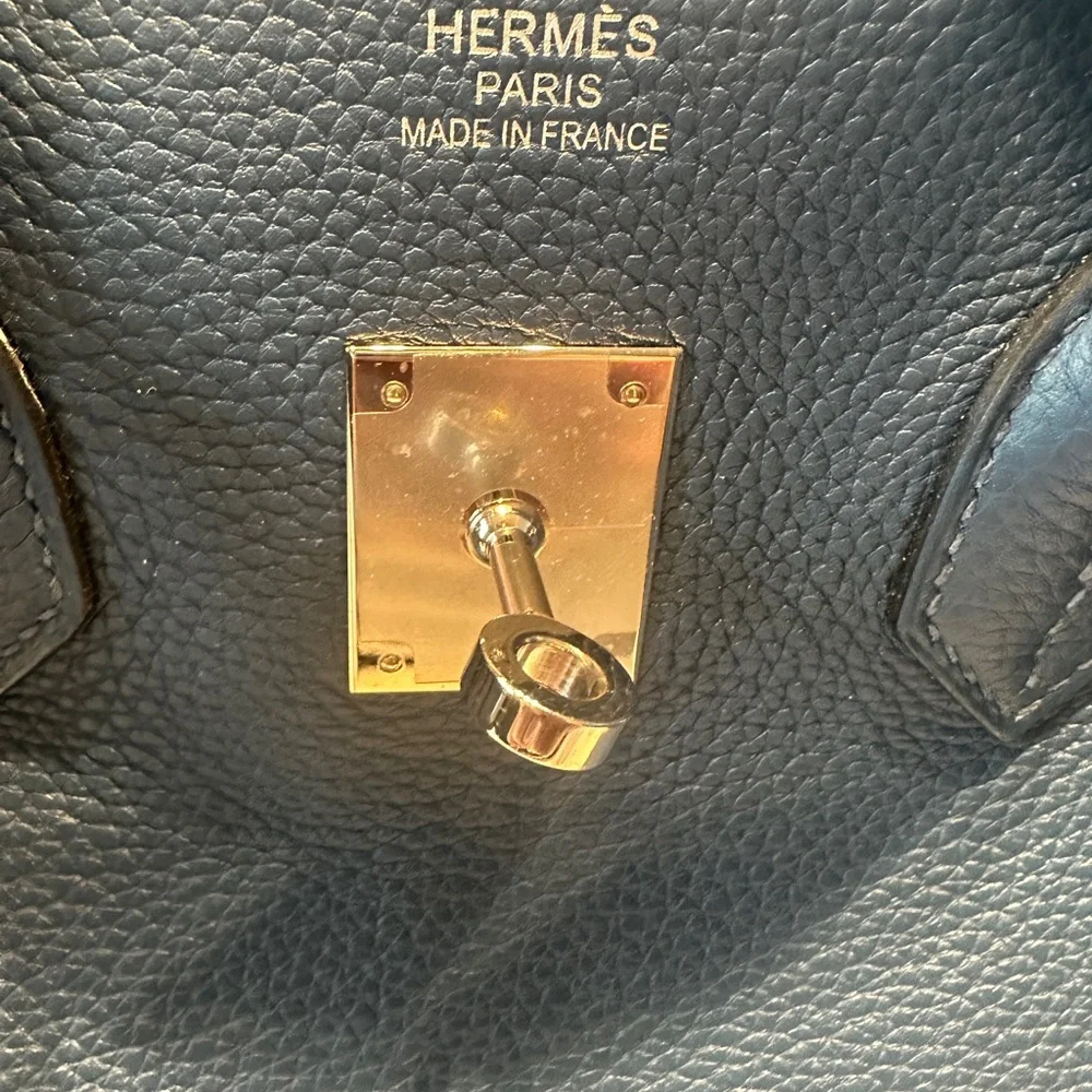 Hermes Birkin 35 Leather Deep Blue - Picture 5 of 9